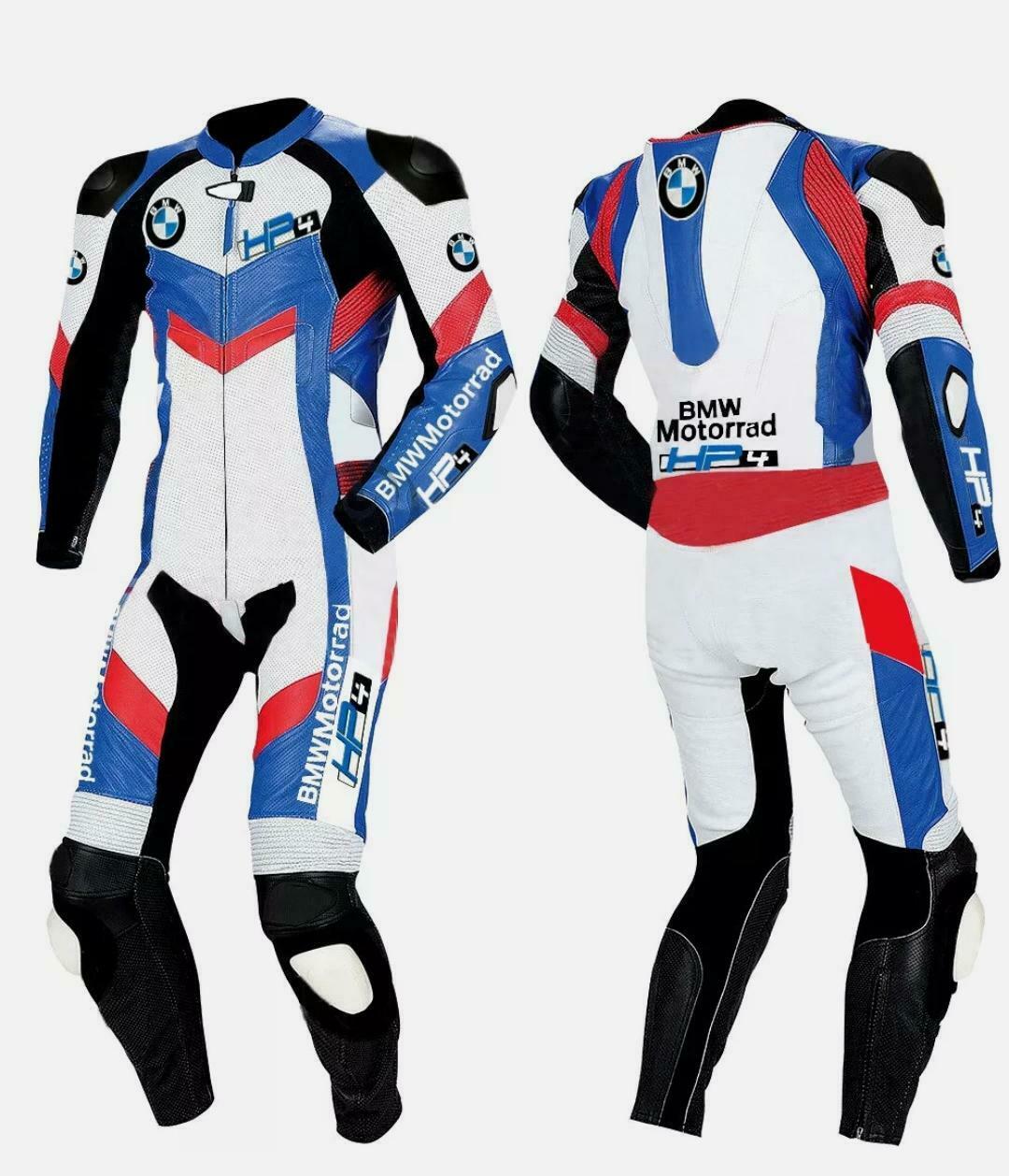 BMW Mens Motorbike/Motorcycle Leather Suit Biker Racing Leather Jacket Trouser 